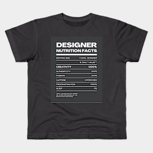 Designer Facts Kids T-Shirt